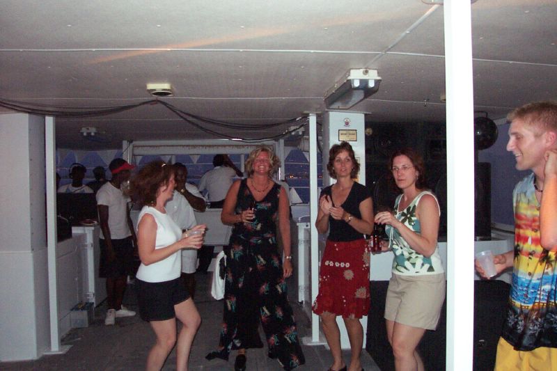 More dancing downstairs on the boat