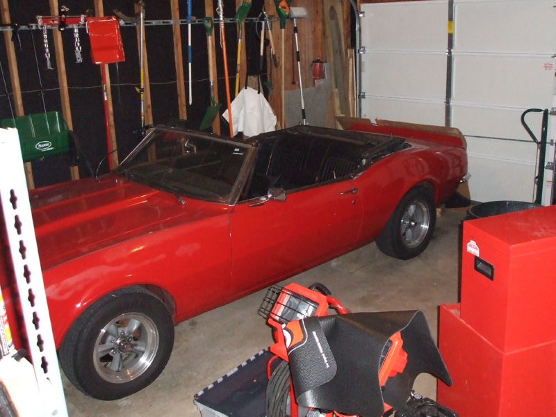 1968 Camaro Convertible waiting for the swap