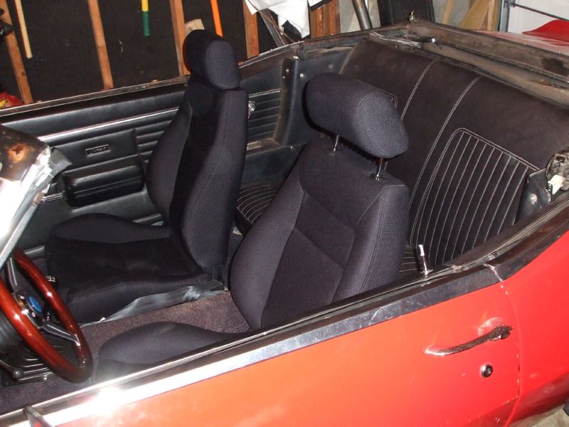 Seats installed