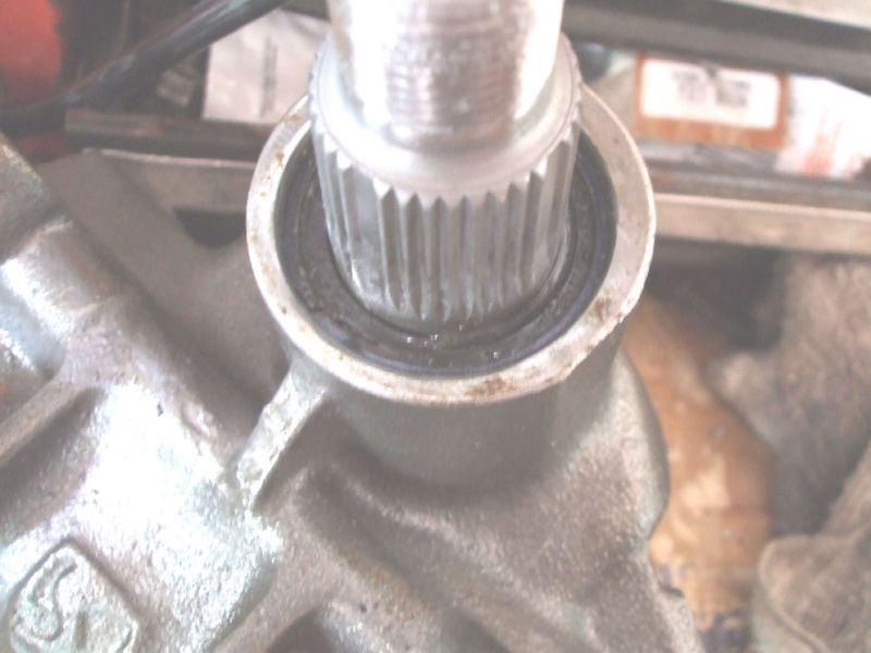 Blown steering box seal