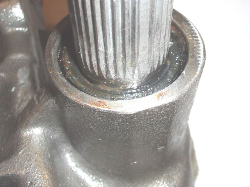 Blown steering box seal