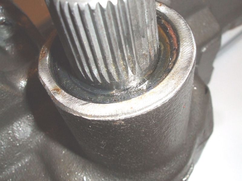 Blown steering box seal