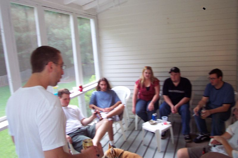 People on the porch