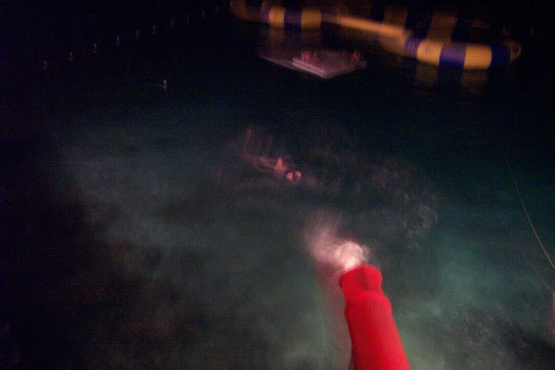 The waterslide at Margaritaville