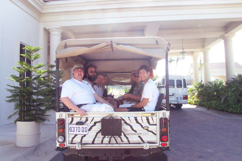 All on board for the Jeep Safari